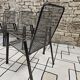 Lot 4 fauteuils vintage 1970" jardin terrase