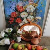 Vintage apple mirror