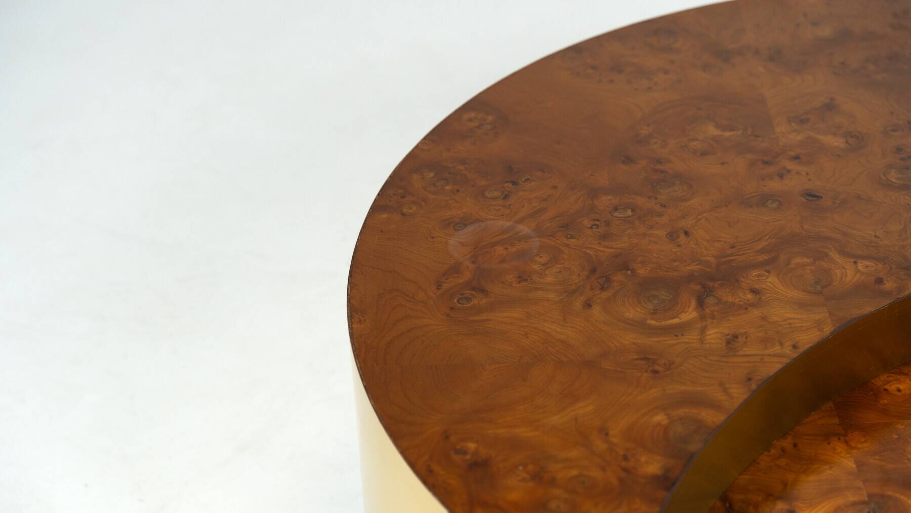 Trg" circular coffee table with bar by willy rizzo, 1970