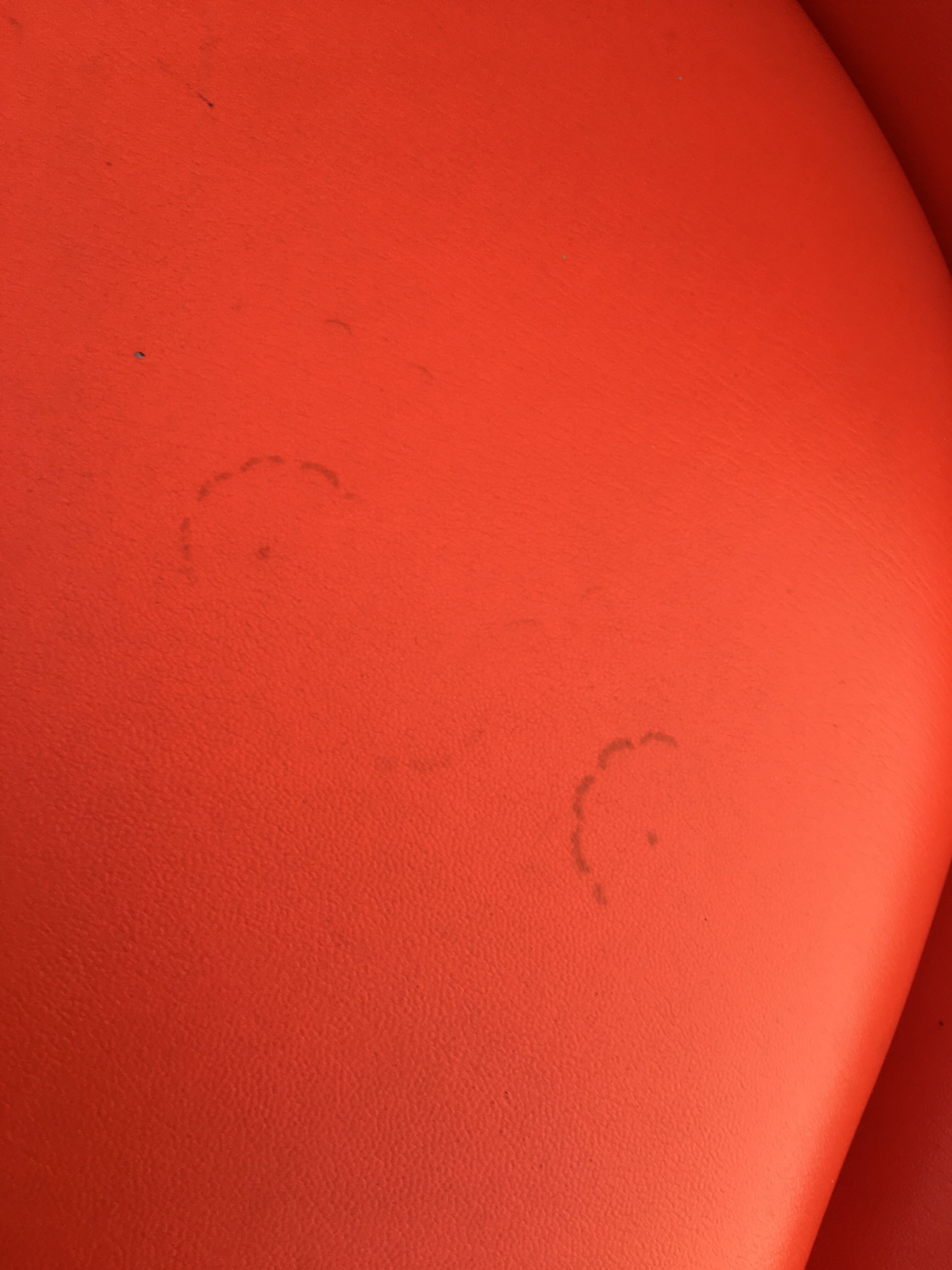 Orange tulip foot armchair