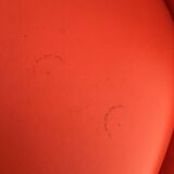 Orange tulip foot armchair