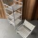4 white Lounge Chairs Triconfort - Aluminium and plastic - 1980's