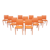 Chaises de jardin empilables (Lot de 11 chaises)