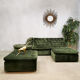 Vintage modular sofa ‘forest green’