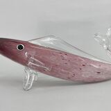 1970s Large Bohemian Glass Fish