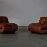 Pagru lounge chairs by Claudio Vagnoni for 1p - Italy 1970s