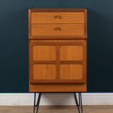 Retro teak 1960s Nathan squares lamp table sideboard