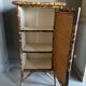 Bamboo buffet cabinet with Japanese lacquer decor
