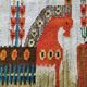 Tapisserie kilim fait main artisanat polonais années 70