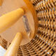 Mid century rattan stool by Jan Kalous for Úluv, 1960´s, Czechoslovakia