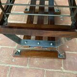 System table, portfolio, design teak veneer 80s