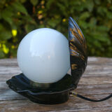 Black ceramic shell lamp
