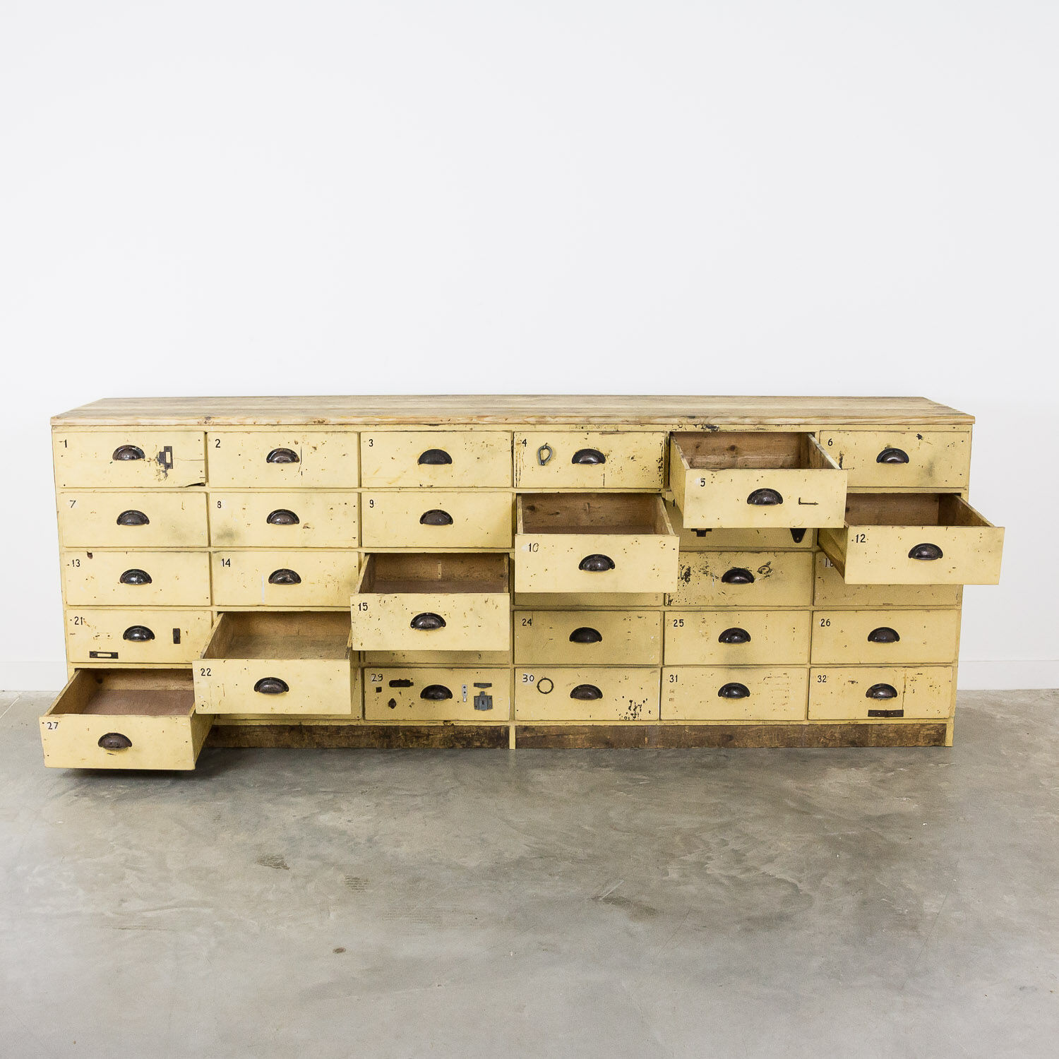 Bank of drawers large