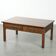 Antique English oak coffee table from the 20th century with two drawers