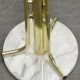 Italian Brass-Plated Coat Rack with Marble Base, 1970s