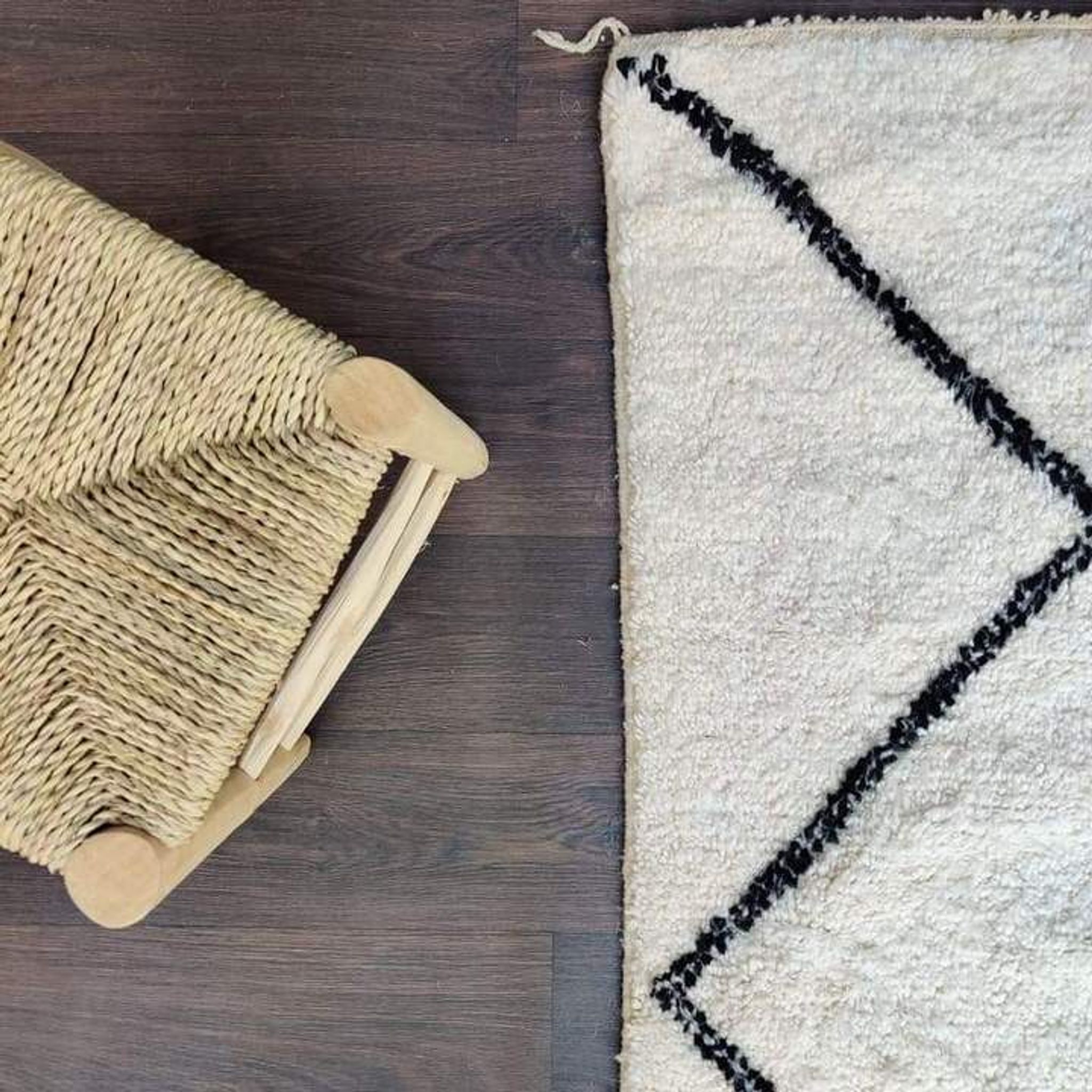 Tapis de couloir berbère beni ouarain 85x290 cm