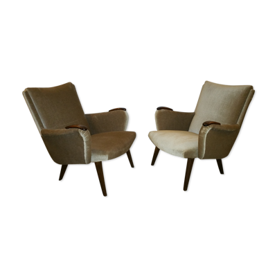 Paires de fauteuils danois années 50/60 de Arno Votteler knoll