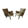 Pairs of armcchairs Danish 50/60s Arno Votteler knoll