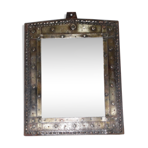 Miroir artisanal en fer