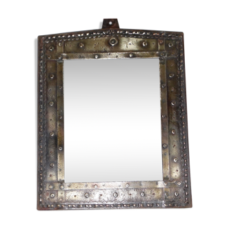 Artisan Mirror in Forged Iron 40.5 X 50 cm-