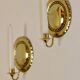 Pair Of Mid Century Swedish Brass Sconces