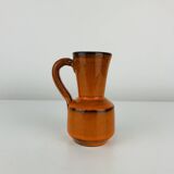 Vintage orange ceramic vase, 1970s
