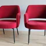 Pair of armchairs designed by Marc and Pierre Simon, Airborne edition