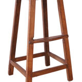 Old Burmese teak workshop top stool