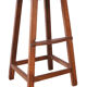 Old Burmese teak workshop top stool