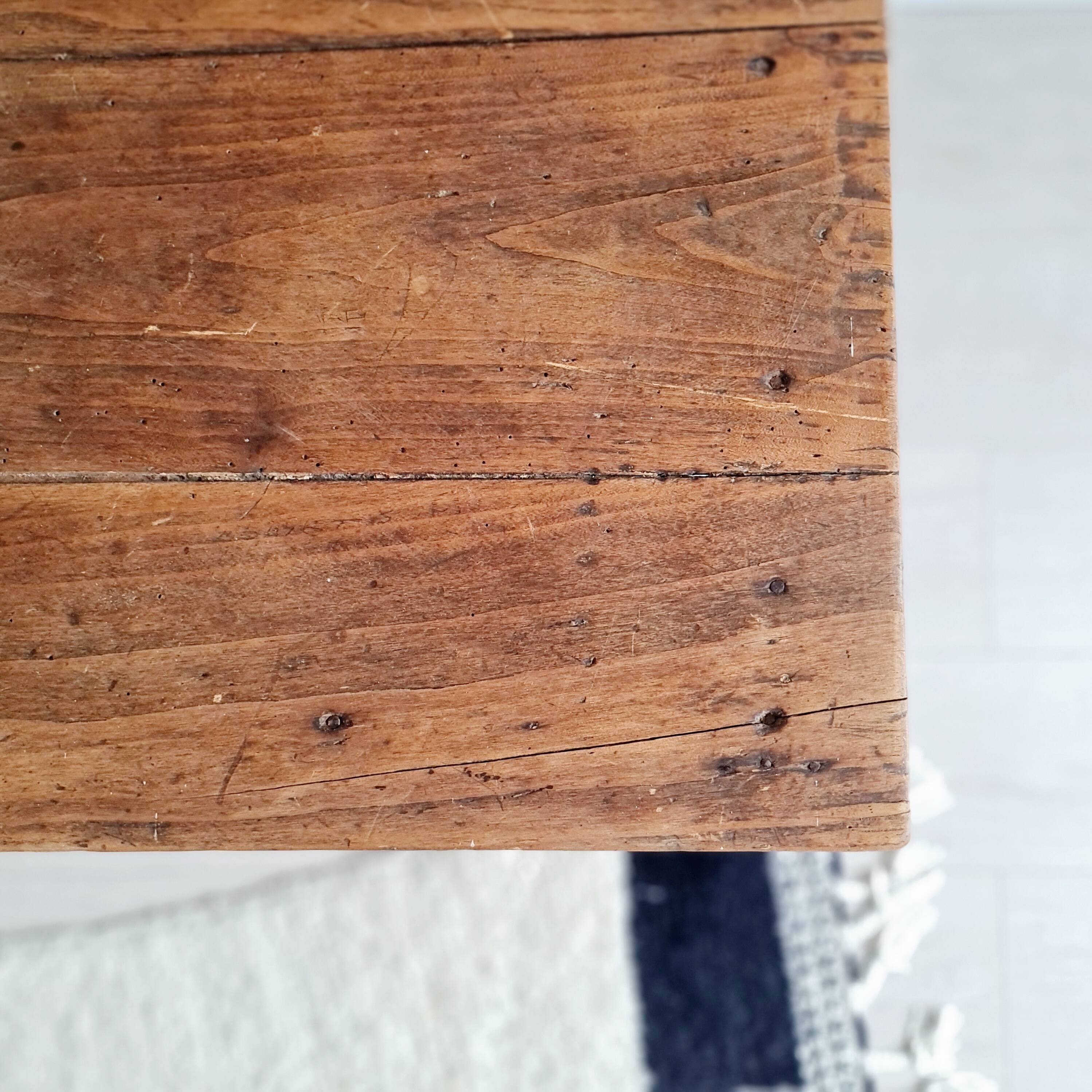 Antique low farmhouse table