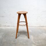 Vintage wooden bar stool by Stella Editions