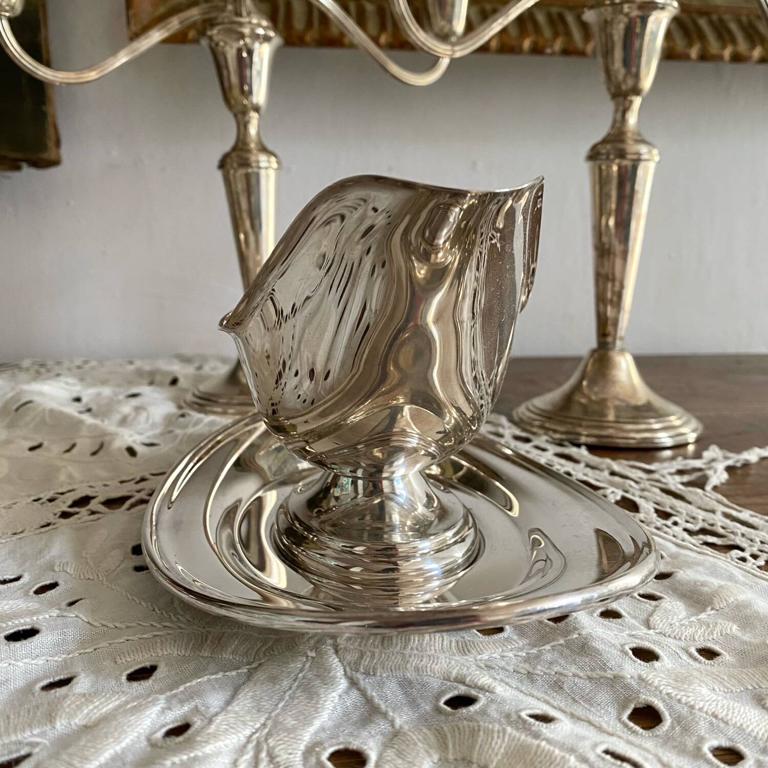 Sheffield Silver Gravy Boat