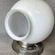 Small white glass flush mounting ceiling light