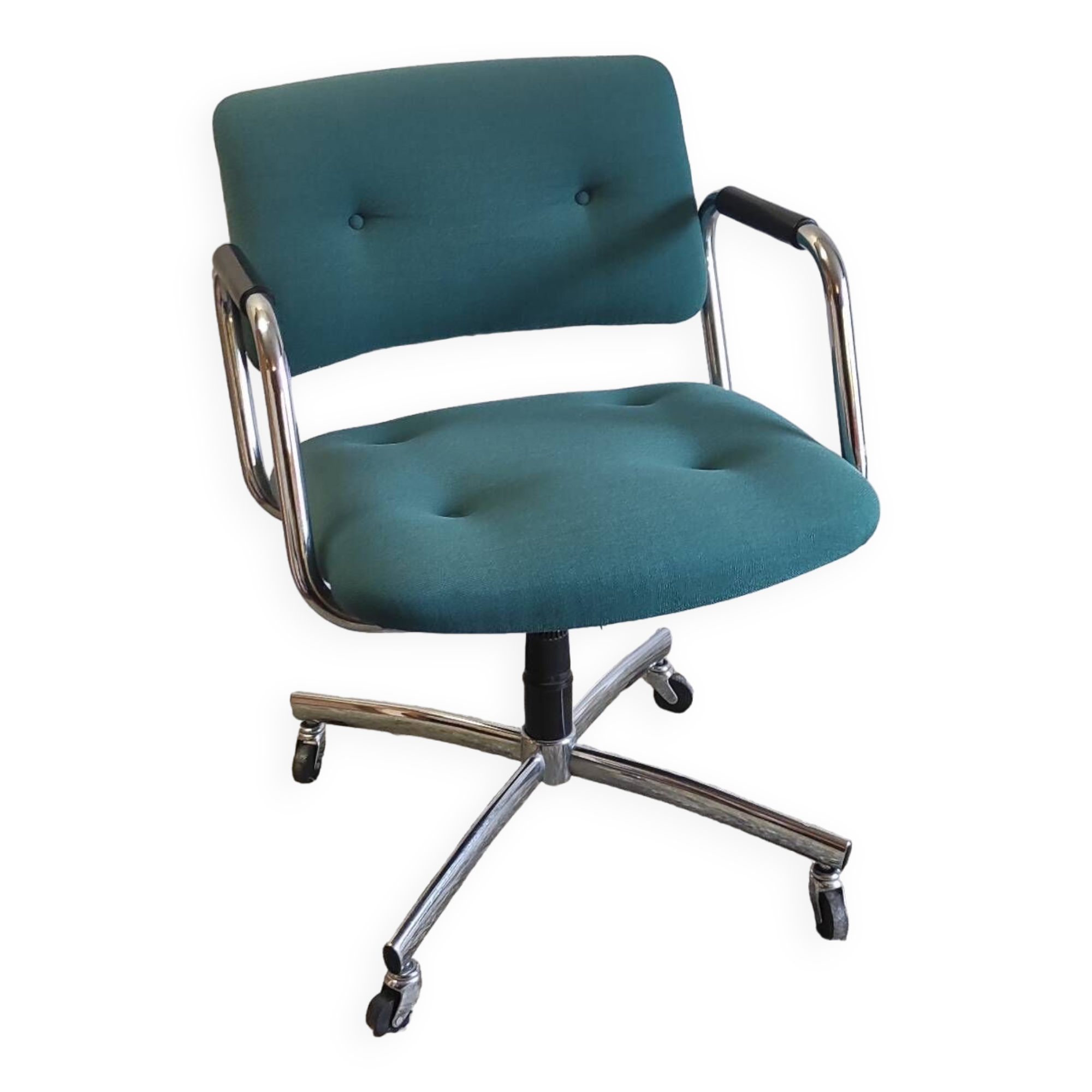 Designer desk armchair by Strafor - 70s/80s