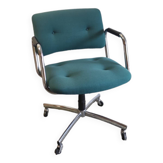 Designer desk armchair by Strafor - 70s/80s