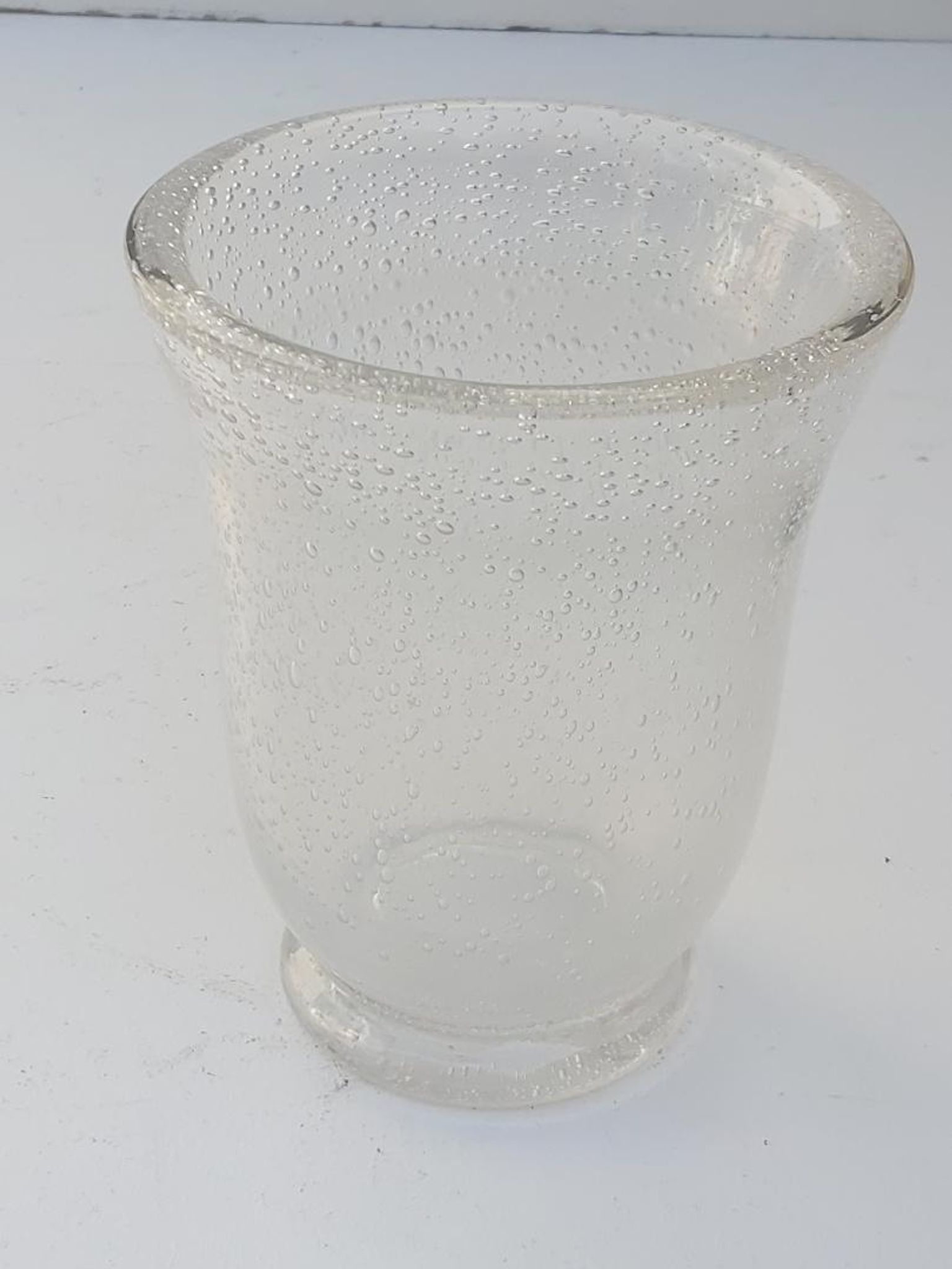 Vase Daum bullé années 50