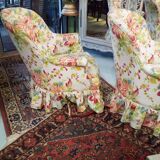 Pair of toad armchairs