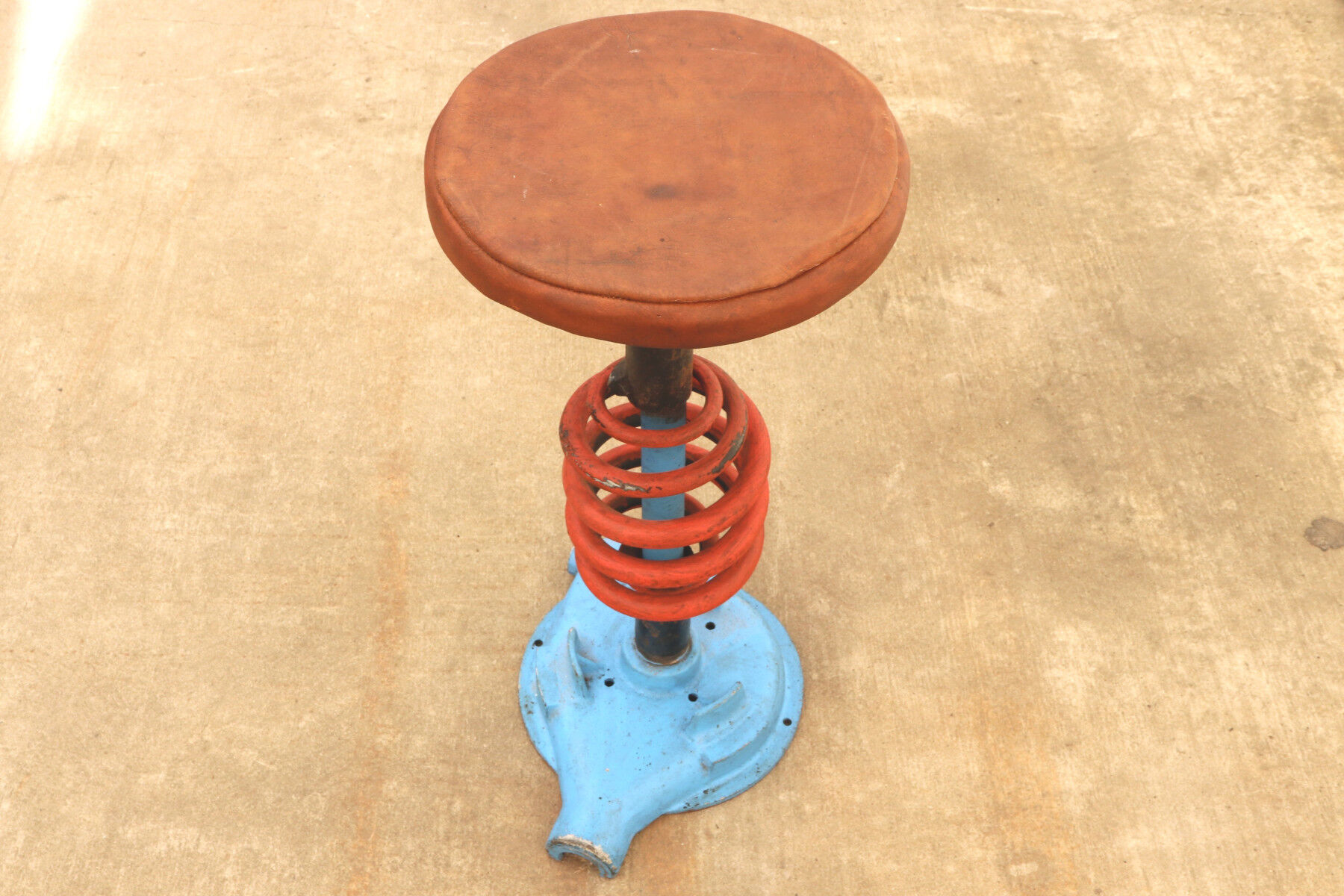 Vintage eastern bloc industrial stool, 1970s, czechoslovakia