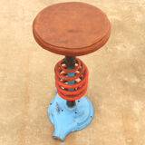 Vintage eastern bloc industrial stool, 1970s, czechoslovakia