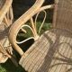 Rattan armchair duo