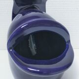 Grand cendrier poisson céramique bleue design vintage