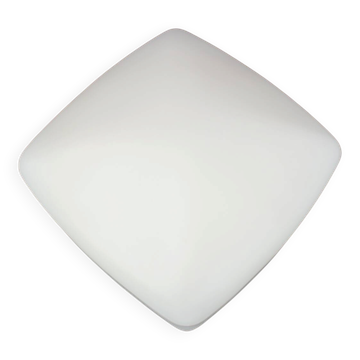 Plafonnier encastré en verre de lait texturé du milieu du siècle, Tchécoslovaquie, années 1960