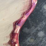 Hand-painted small maraîchine fruit cup signed by Henry Simon vintage