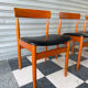 Lot de 4 chaises danoises en teck