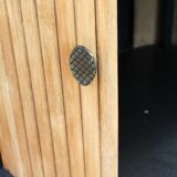 Low cabinet with curtains