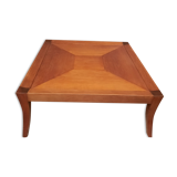 Square coffee table in veneer wood