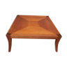 Table basse carrée en bois de plaquage