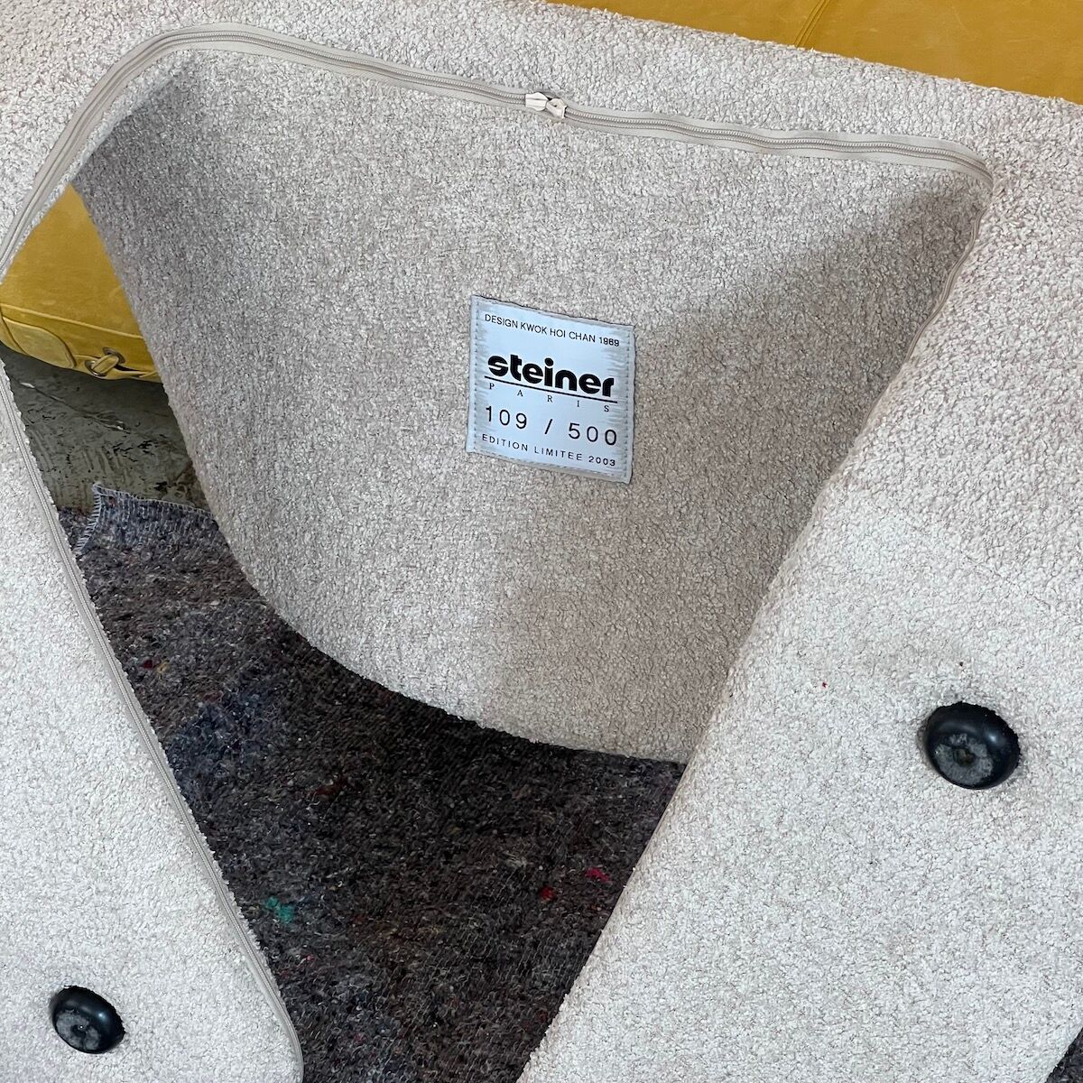 Pair of Zen armchairs by Kwok Hoi Chan for Maison Steiner, 2003 edition.