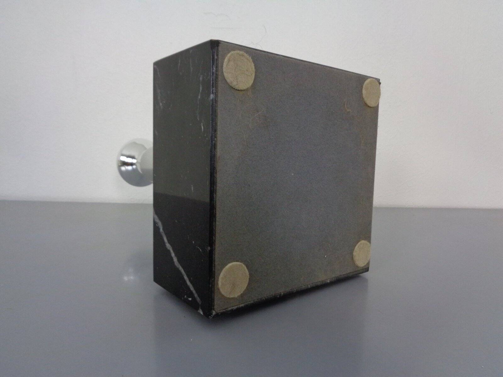 Large Glass Globe & Marble Table Lamp from Erco, 1960s