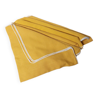 Set of five napkins vintage table